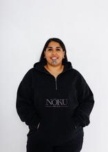 Load image into Gallery viewer, Nōku Waitohu Zip Hood -Black
