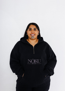 Nōku Waitohu Zip Hood -Black