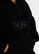 Load image into Gallery viewer, Nōku Waitohu Zip Hood -Black
